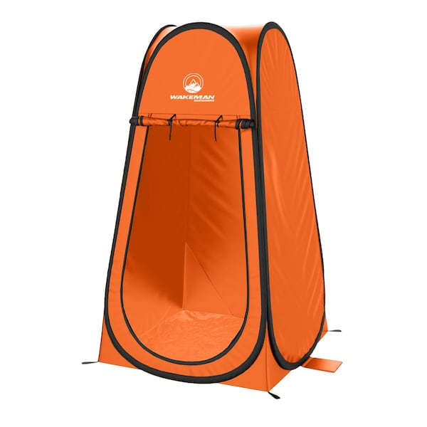 Wakeman Pop Up Pod - Portable Privacy Shower, Dressing Room, or Toilet Tent by Wakeman Orange 75-CMP1166 - main